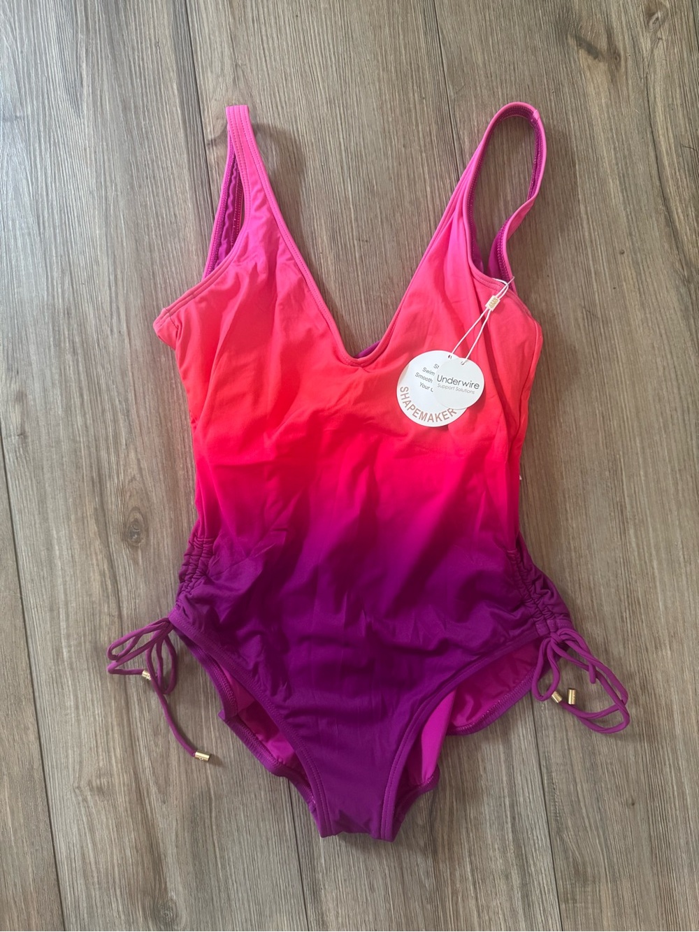 NWT Pink, Purple Swimwear with Controls by Coco Reef size 12/36C